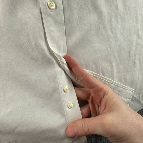 Brooks Brothers 16.5 33 Regent Fit Non Iron Stretch White Long Sleeve Button Up - Picture 11 of 16